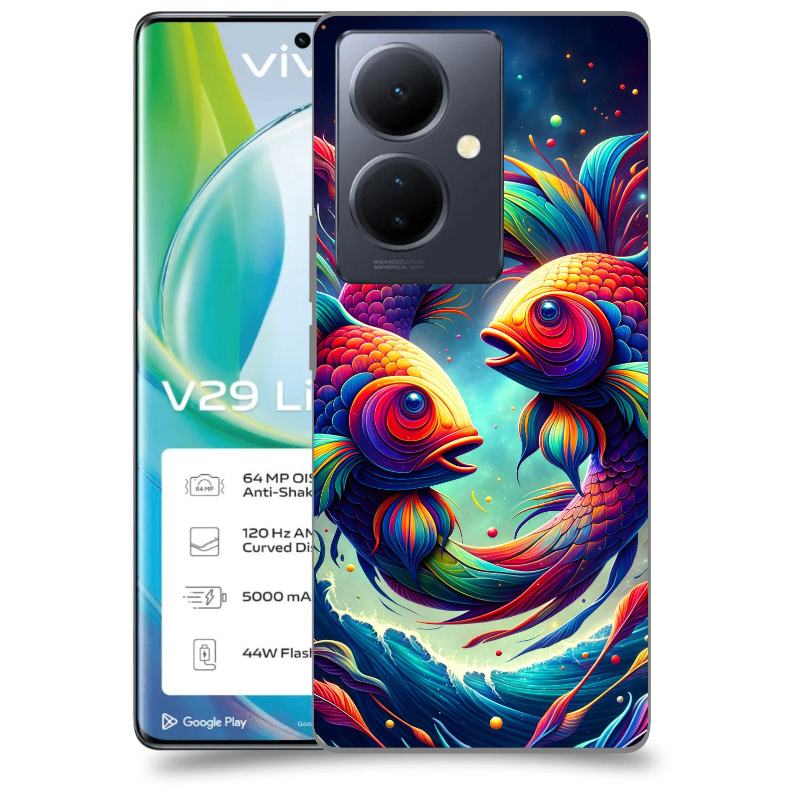 ACOVER Kryt na mobil VIVO V29 Lite 5G - Ryby
