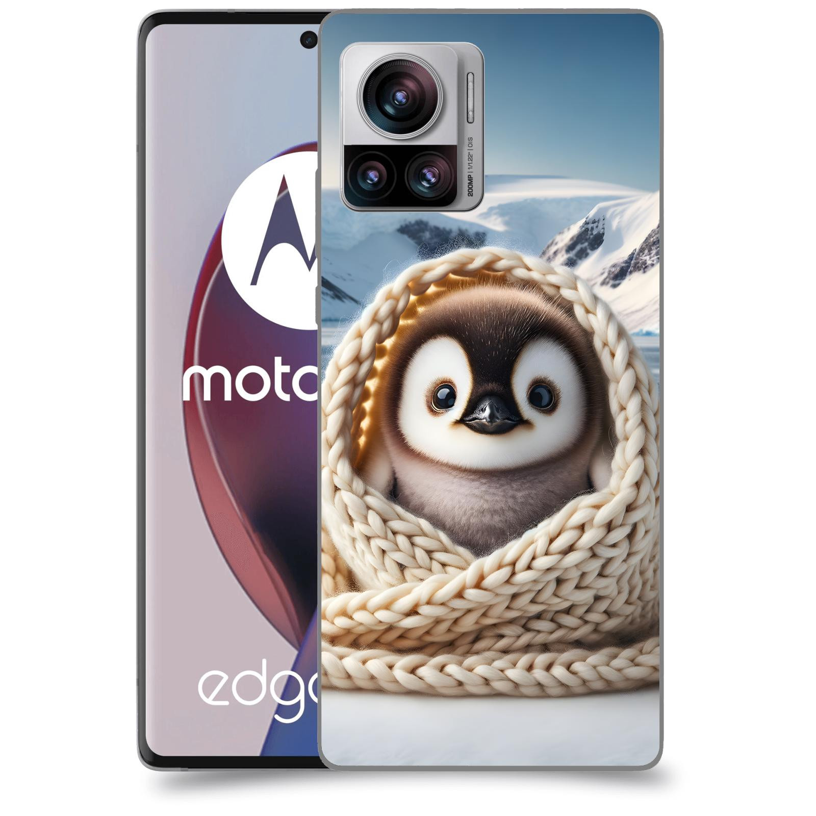 ACOVER Kryt na mobil Motorola Edge 30 Ultra - Tučňák