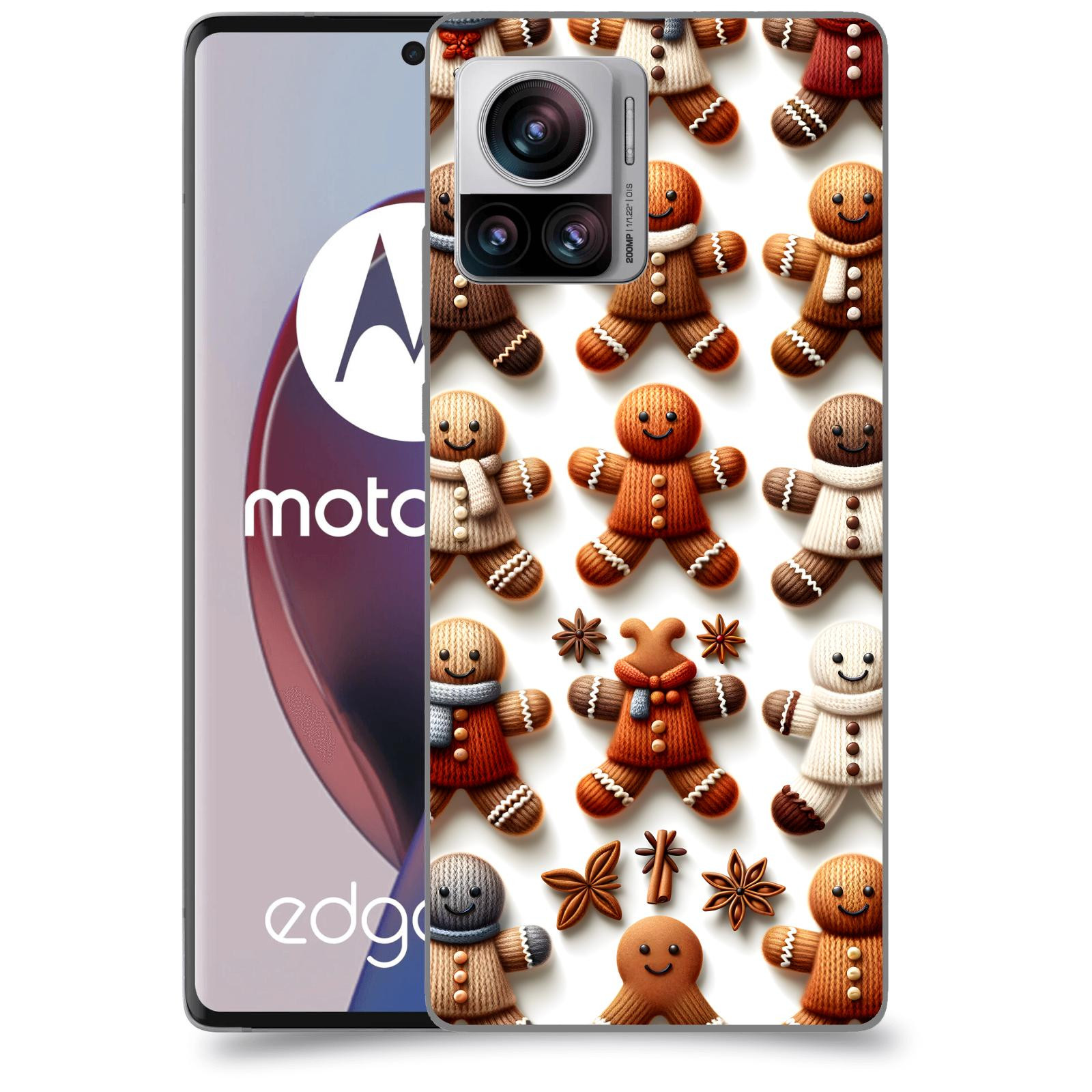 ACOVER Kryt na mobil Motorola Edge 30 Ultra - Perníčky 2