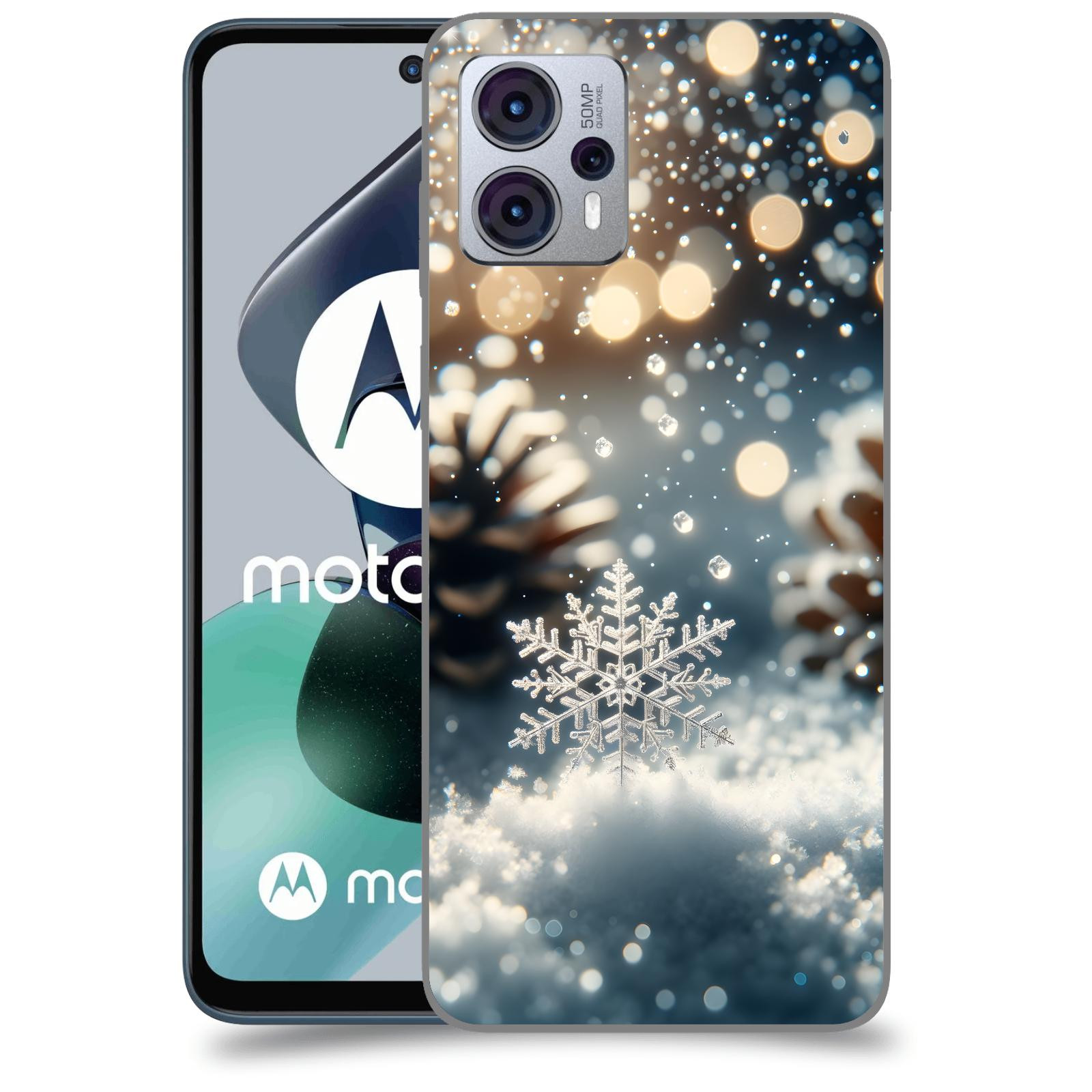ACOVER Kryt na mobil Motorola Moto G23 - Vločka