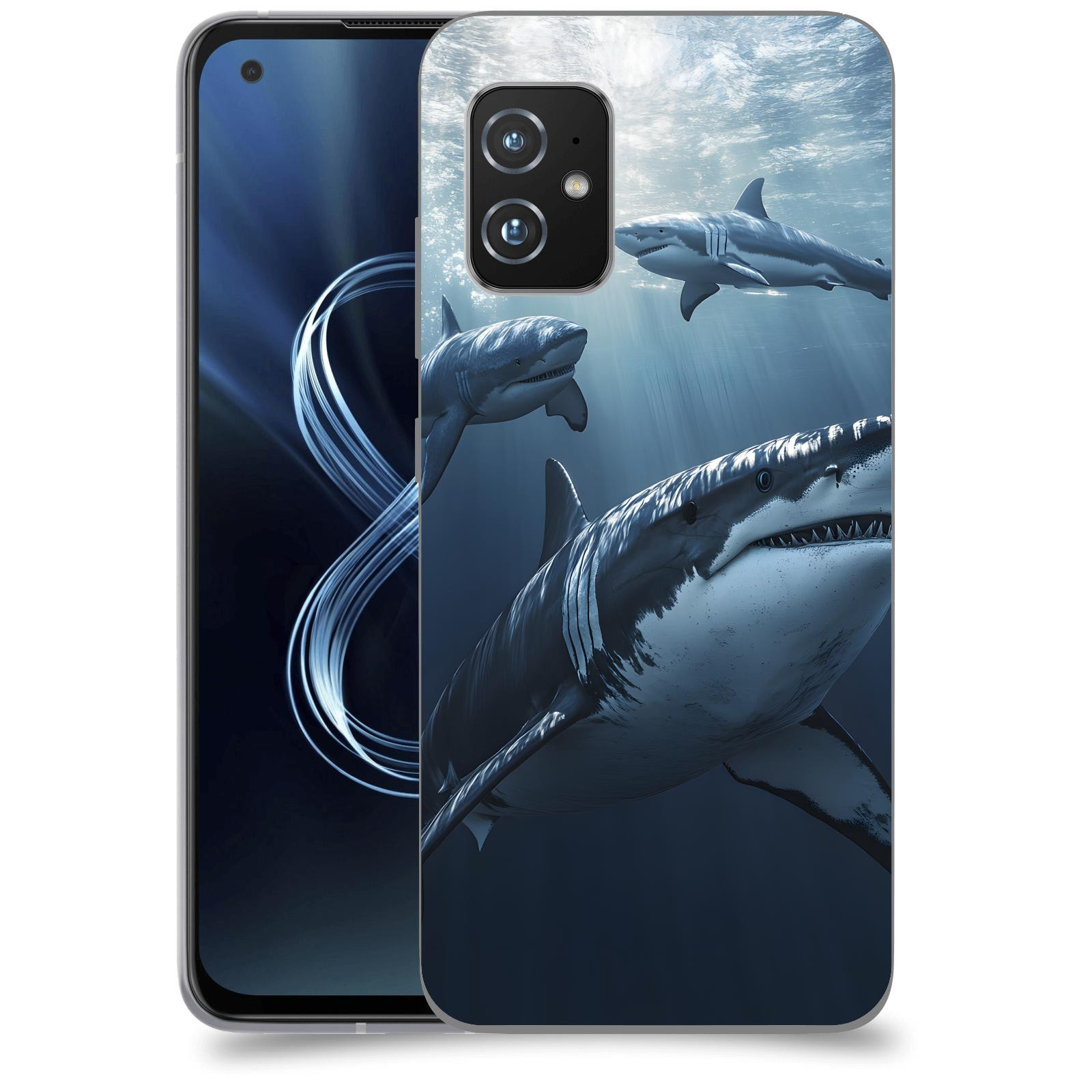 ACOVER Kryt na mobil Honor Magic5 Lite 5G - Žraloci