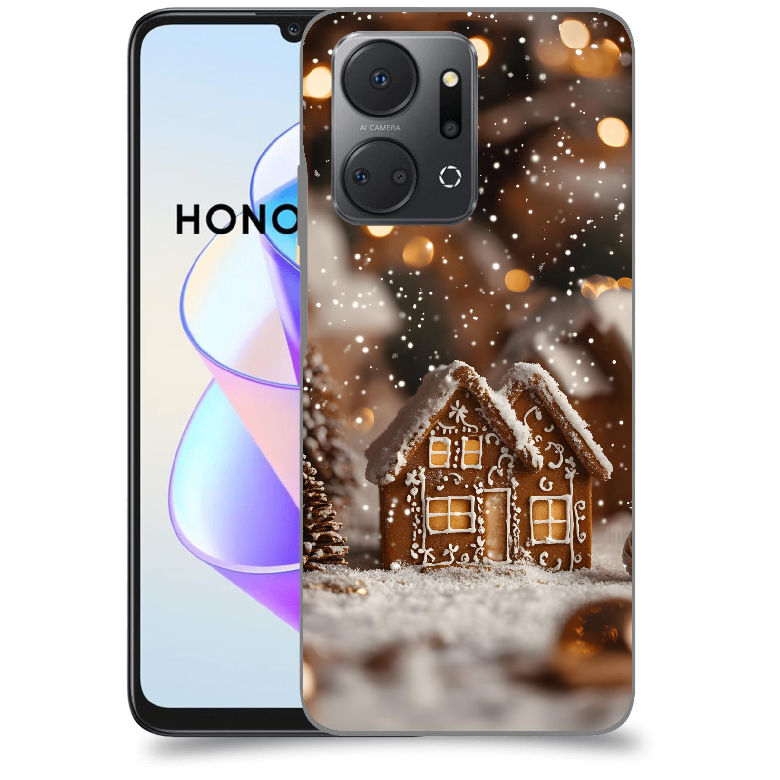 ACOVER Kryt na mobil HONOR X7a - Perníková chaloupka