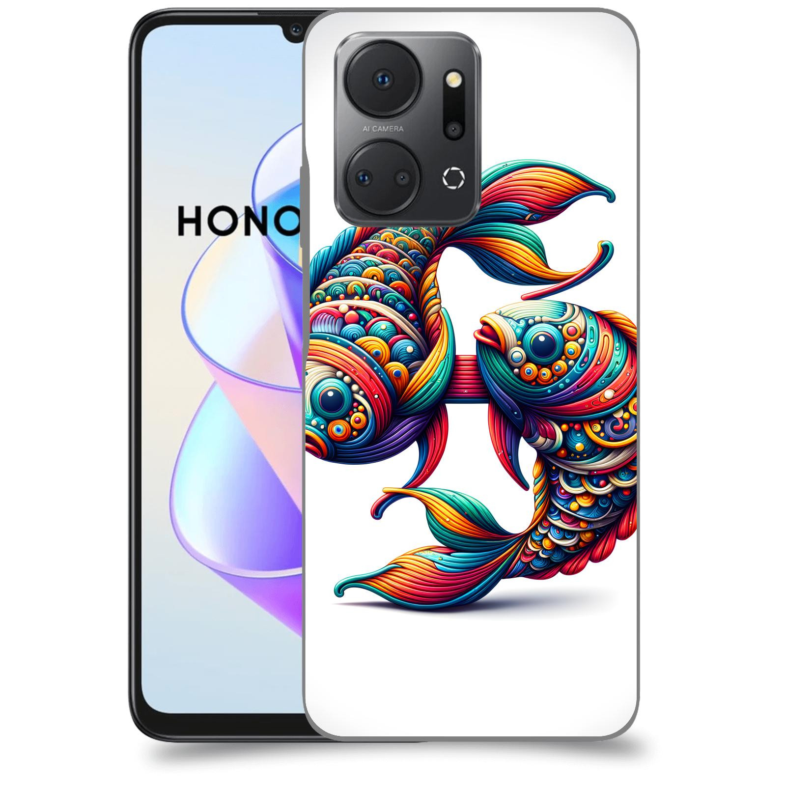 ACOVER Kryt na mobil HONOR X7a - Ryby 2