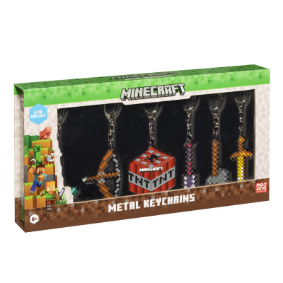 Minecraft kovový přívěšek 6 pack Deluxe Box