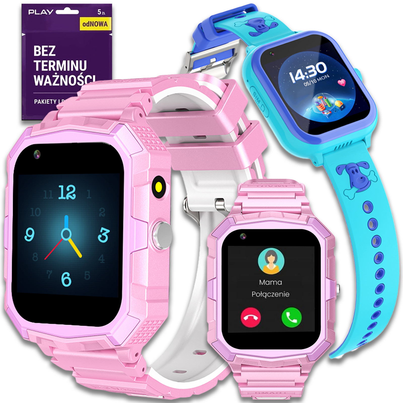 Chytré Hodinky Dětské Hodinky 4G Sms Hovory Hry Android Gps Polské Menu