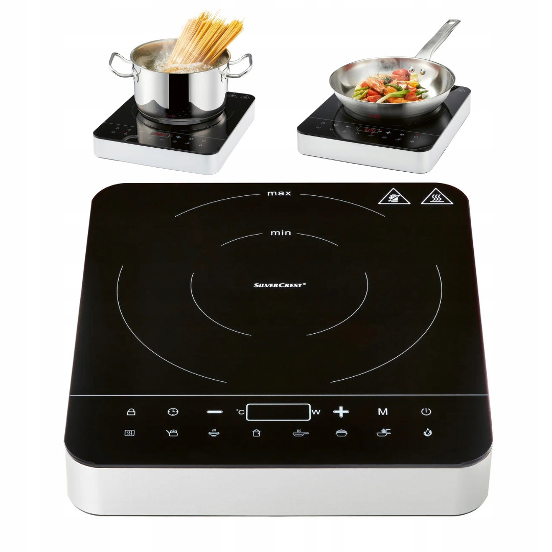 Indukční Varná Deska Elektrický sporák Silvercrest Sikp 2200 A1 1 hořák