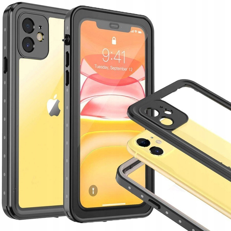 Pouzdro Alogy Vodotěsné 360 IP68 pro iPhone 11 Armor Černé Waterproof Case