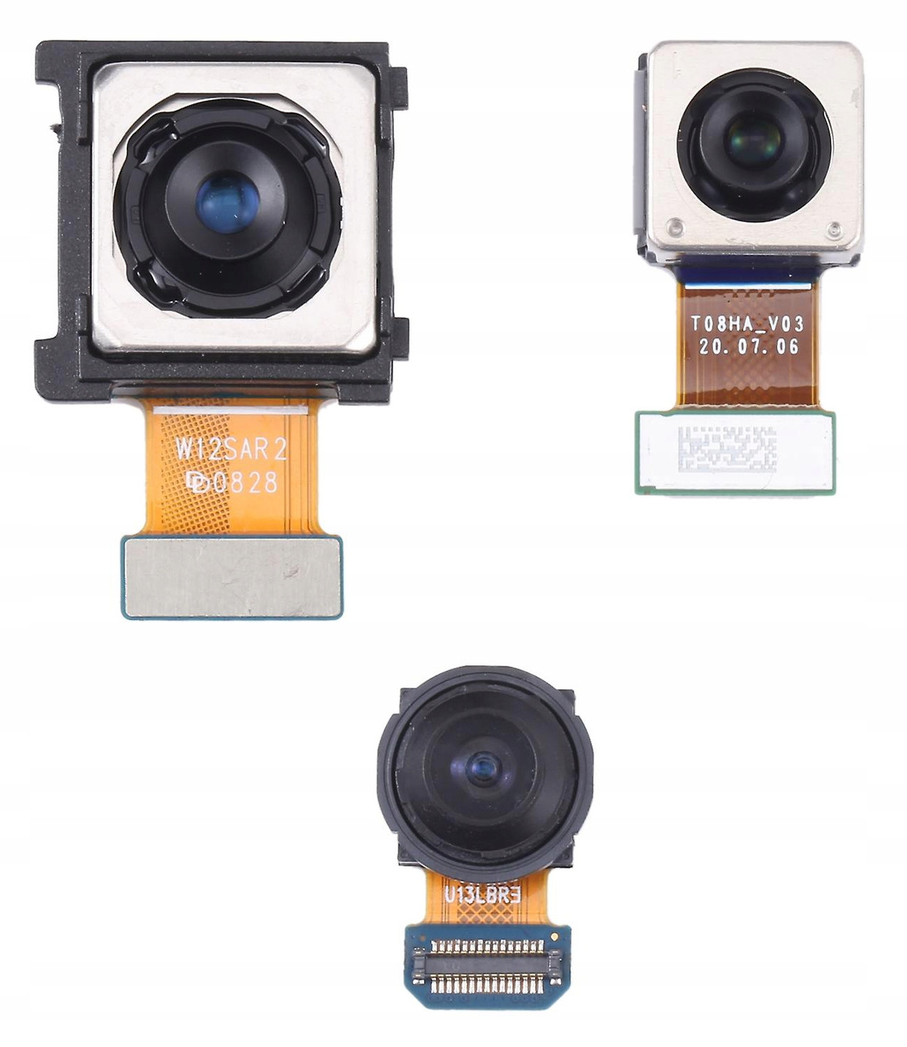 Sada originálních hlavních fotoaparátů 3 ks pro Samsung S20 Fe 5G SM-G781B