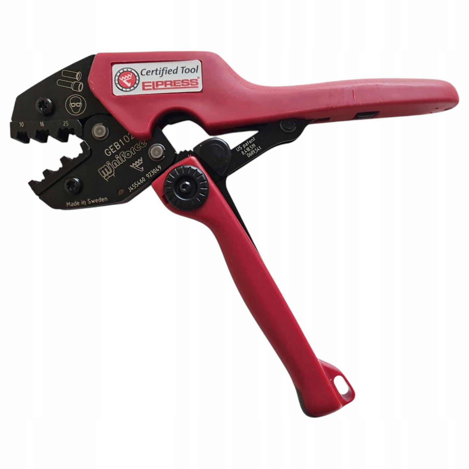 Svěrák dutinek 10-16-25 mm2 Elpress GEB1025 Lis 10-25mm2