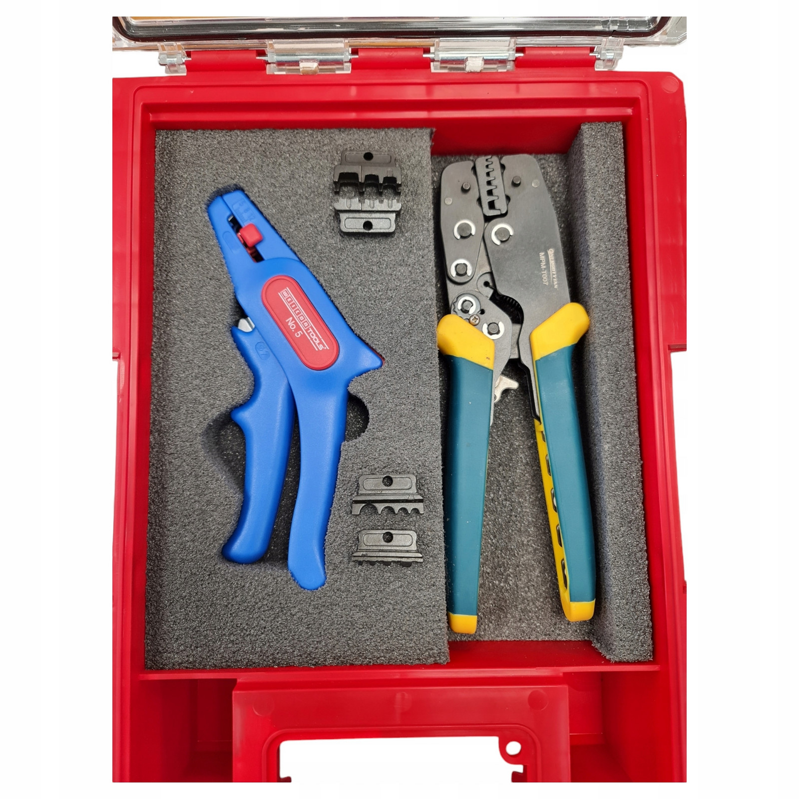 Svorka Na Dutinky Koncovek Kabelových Spojek 3v1 Stahovák Izolace EQ9