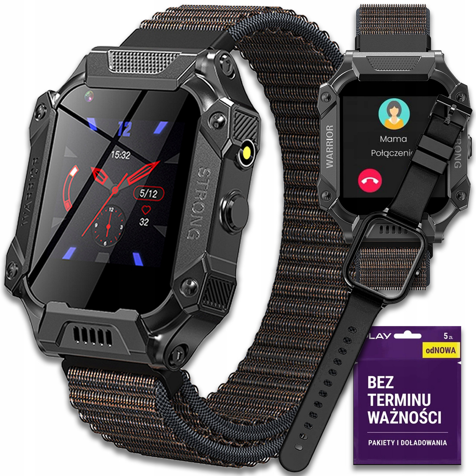 Chytré Hodinky Dětské Hodinky 4G Sms Hovory WiFi Android Gps Polské Menu