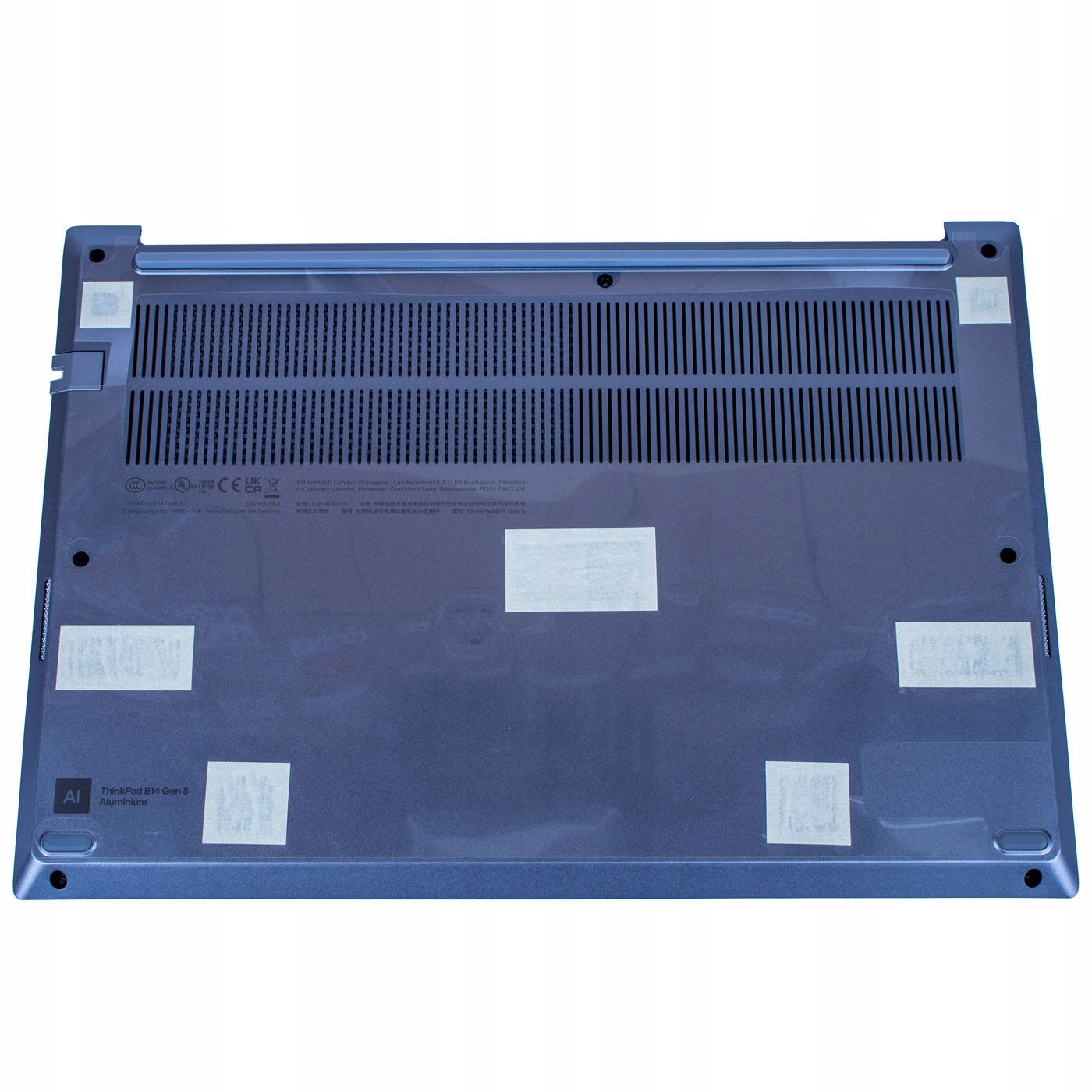 Spodní kryt Lenovo ThinkPad E14 5 generace šedá Al hliník šedá