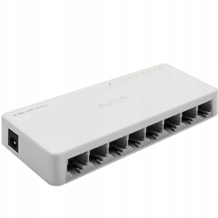 Qoltec Switch Přepínač síťový 8 x RJ45 port 1000Mbps Lan