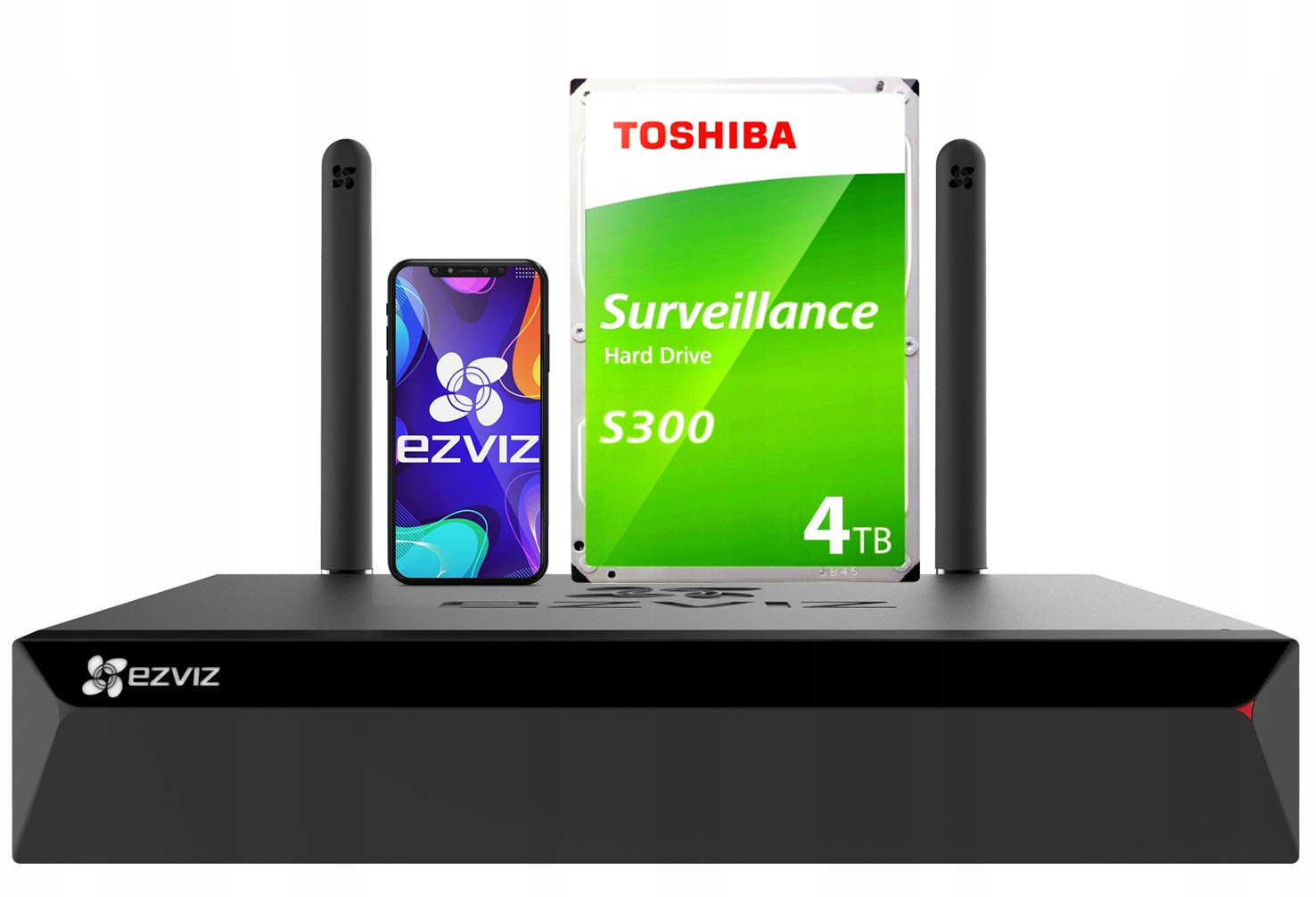 WiFi rekordér Až 4 5Mpx kamery Ezviz X5S-4W náhled 24/7 Hdd 4TB