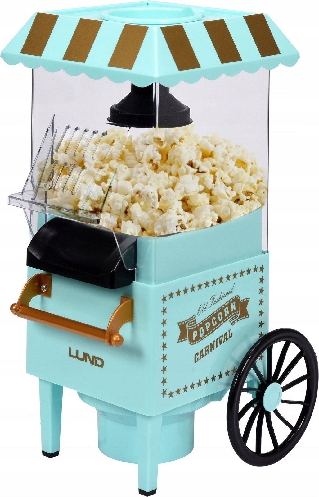 Popkornovač Lund Old Fashioned Popcorn Carnival zelený 1200 W