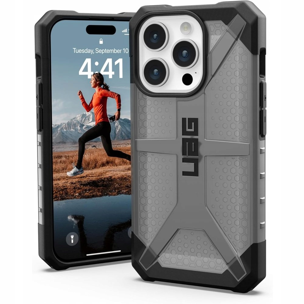 Pouzdro Zadní Kryt Urban Armor Gear pro Apple iPhone 15 Pro Plasma šedé