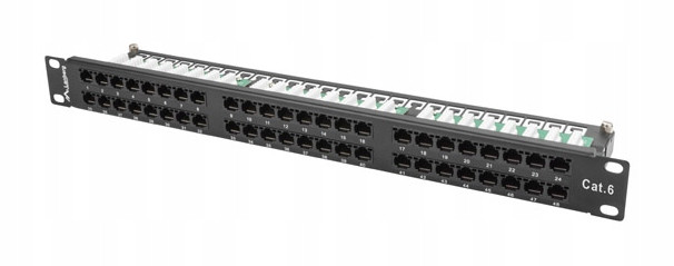 Patchpanel Keystone Pro Rackovou Skříň 48 Portů 1U 19
