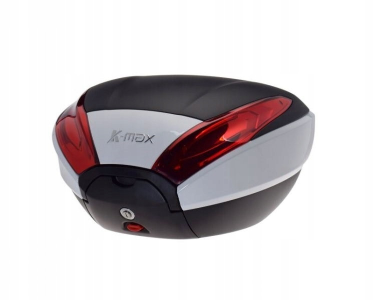 Kufřík na motorku K-max s montážní deskou Bílý 40