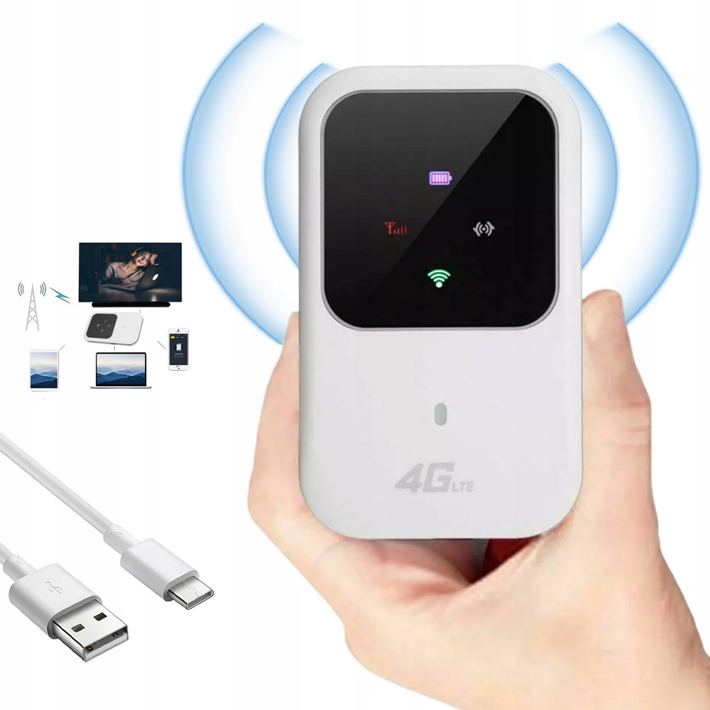 Přenosný Mobilní Rotuer Wifi 4G-LTE Inteligentní Kontrolka Kompaktní