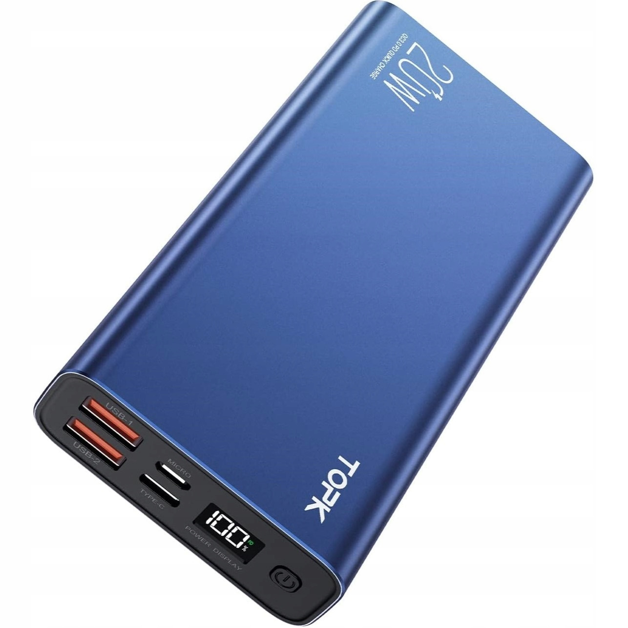 Powerbanka Pd 20W Qc 3.0 Usb C 20000 mAh Topk 12006P modrá