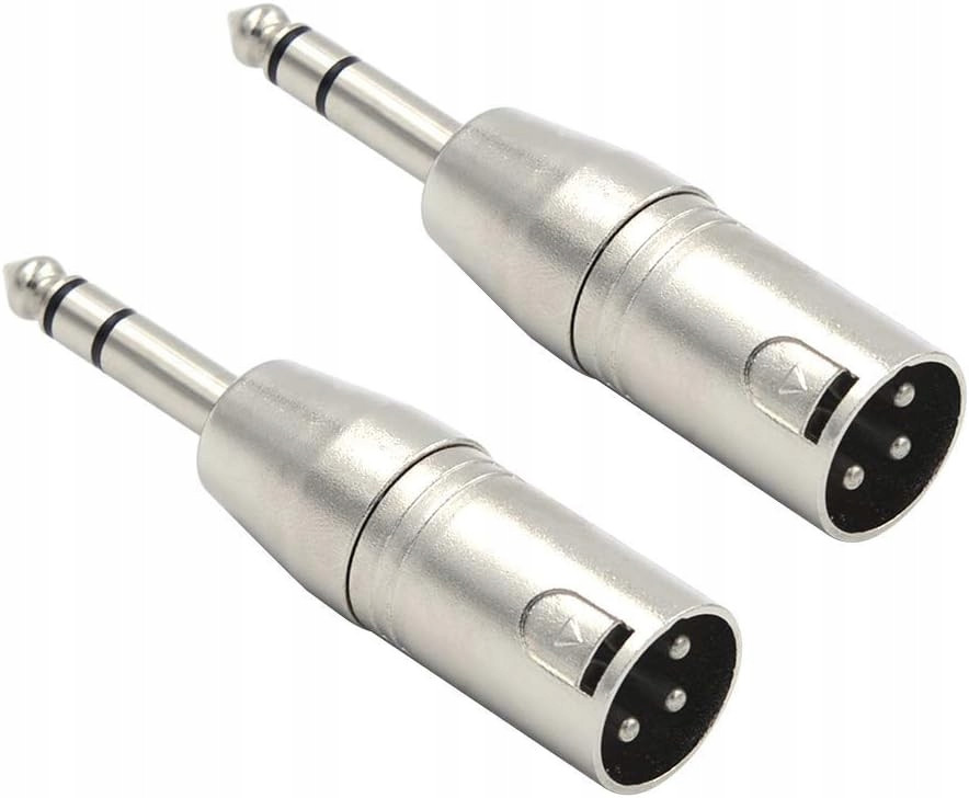 Vce Adaptér 2 ks Xlr samice 3-pin na 6,35 mm stereo konektor samec