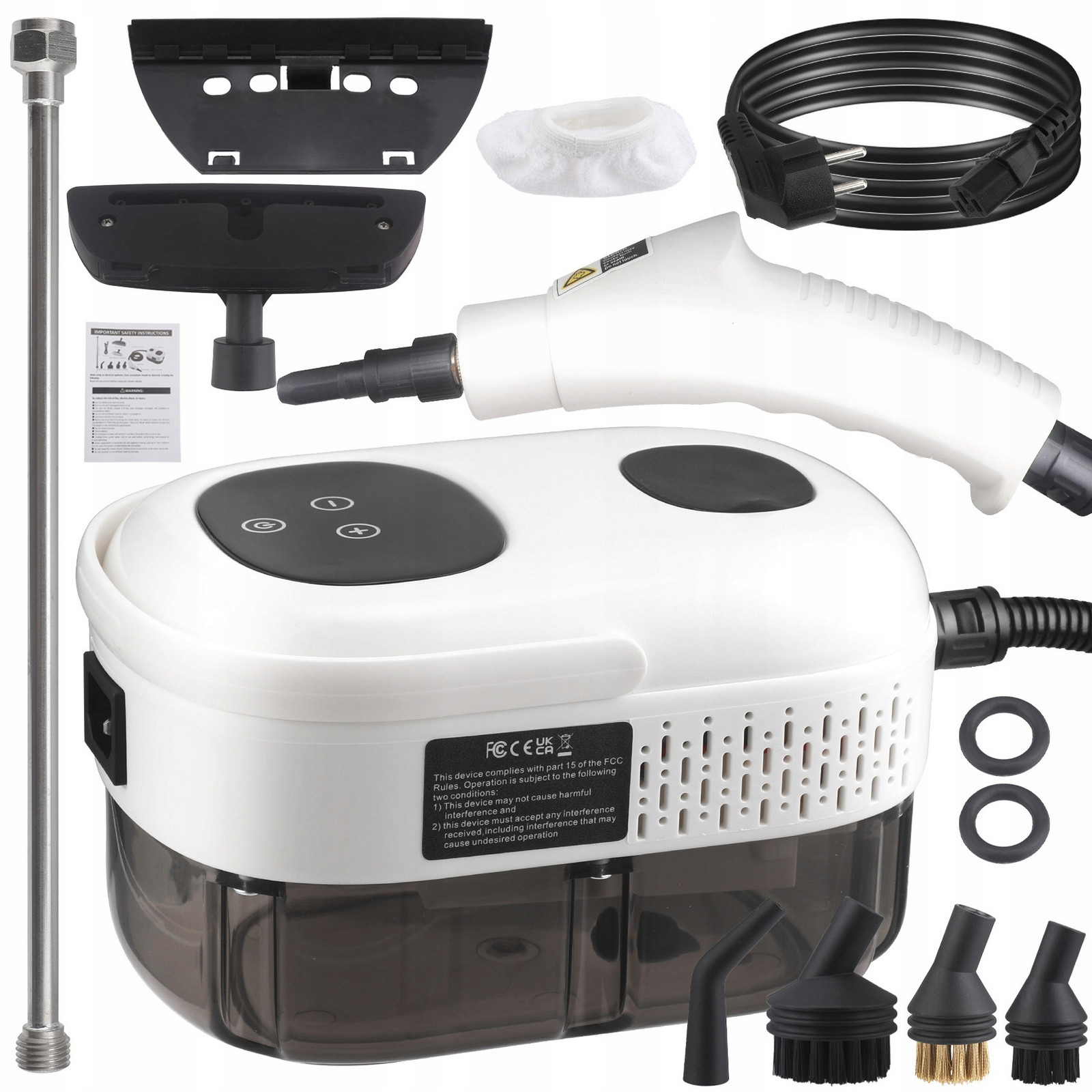 Parní Čistič Oken Napařovač 3BAR 1000ml 2500W XXL Set