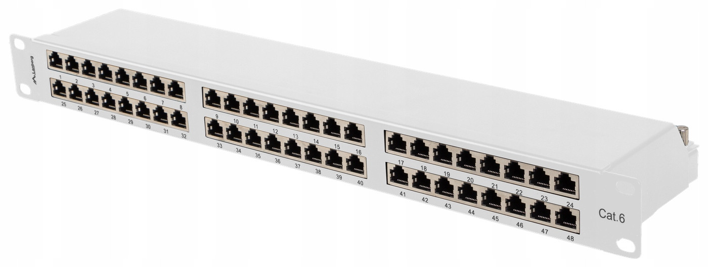 Patchpanel Keystone Pro Rackovou Skříň 48 Portů 1U 19