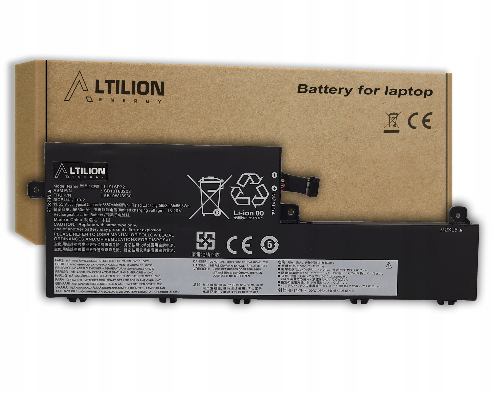 Baterie L19L6P72 L19C6P72 pro Lenovo ThinkPad T15P ThinkPad P15V