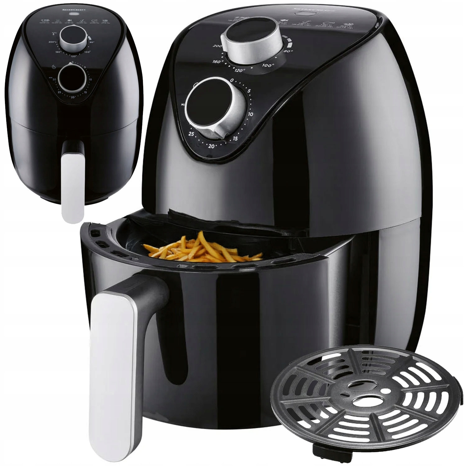Fritéza bez tuku Silvercrest Shlf 1000 AirFryer 1000W 1.5l