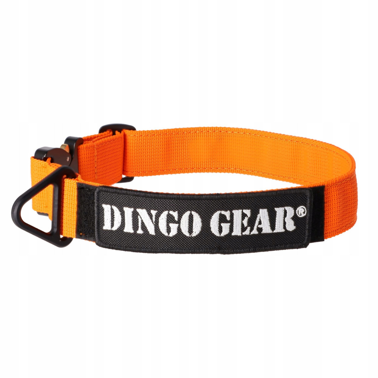 Dingo Gear Obojek z pásky Cobra bez rukojeti 45-63 cm oranžový