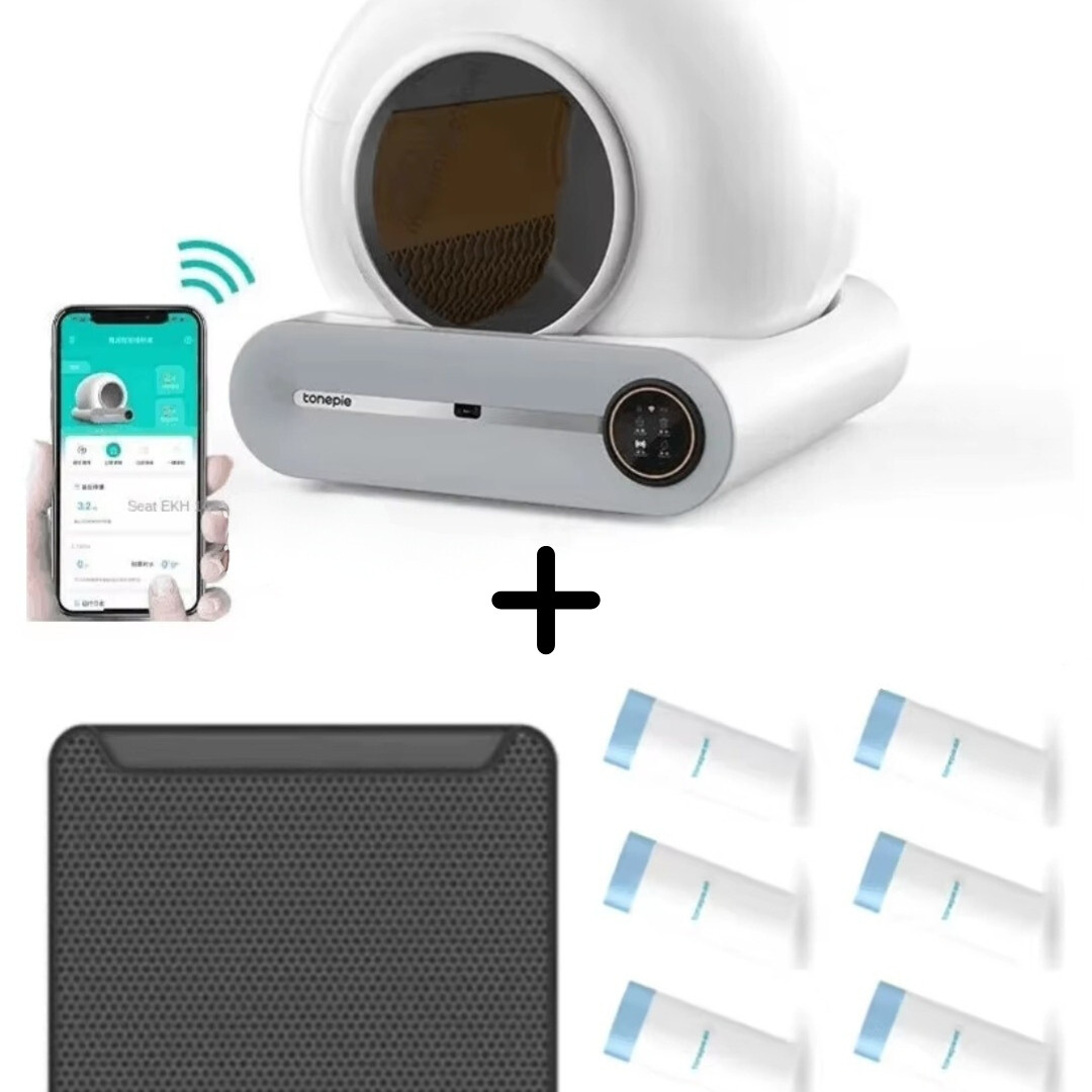 Chytrá samočistící toaleta pro kočky Wifi neutralizátor Bonus