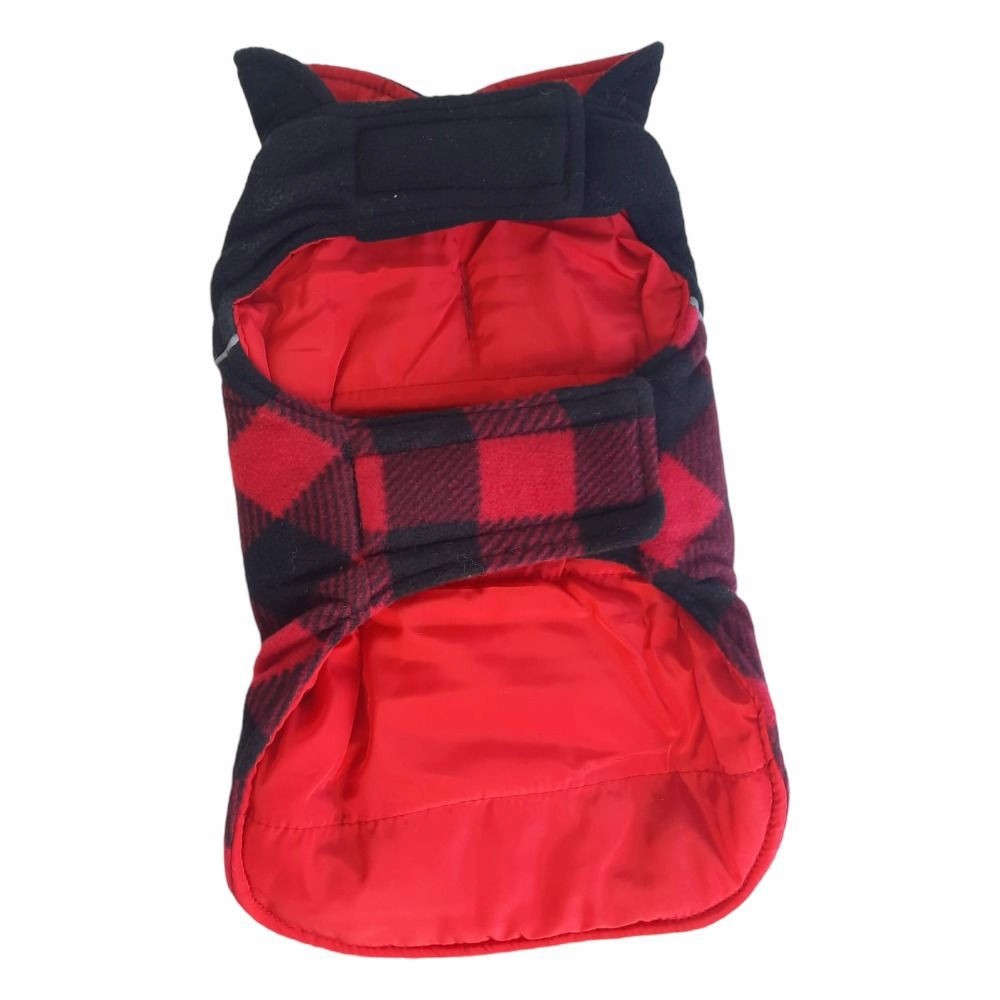 Bunda pro psa Oboustranná nepromokavá M Červená