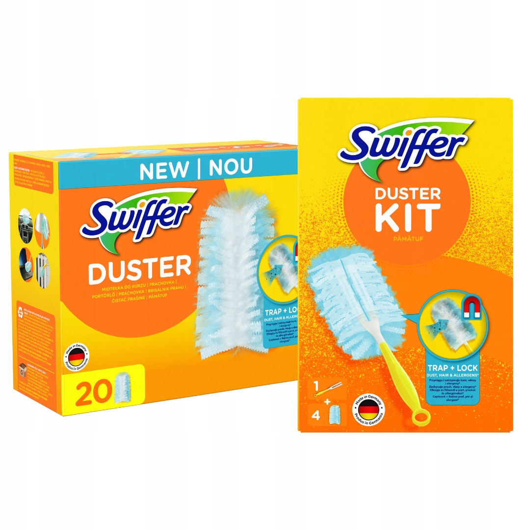 Swiffer Duster Sada na odstranění prachu Rukojeť Zásoba metliček 24 ks