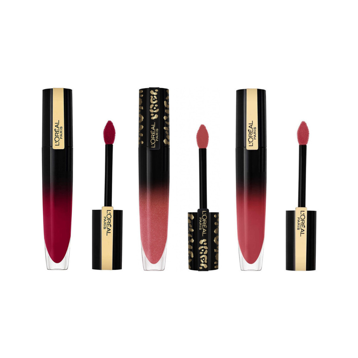 L'oréal  Set of 3 Liquid Lipsticks Laqué Signature - 314 Be Succ