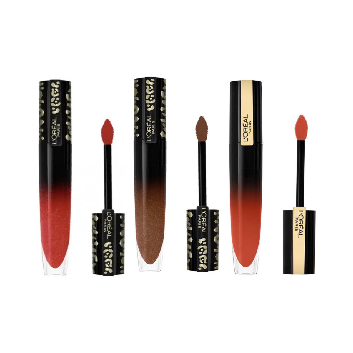 L'oréal  Set of 3 Liquid Lipsticks Laqué Signature - 319 Be Unat