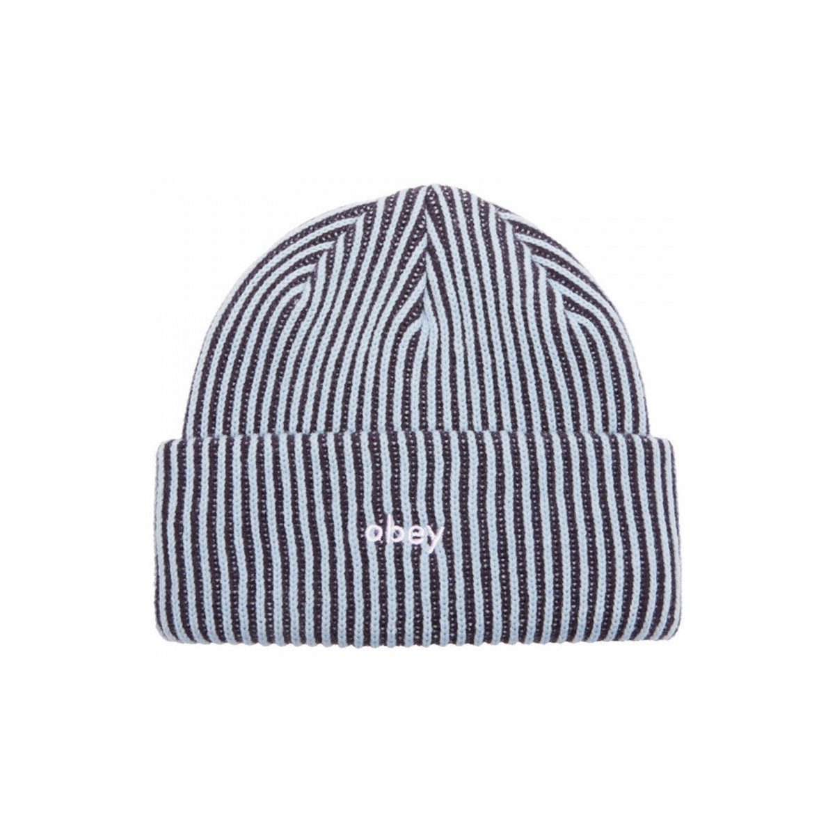 Obey  Bowery 2 tone rib beanie  Modrá