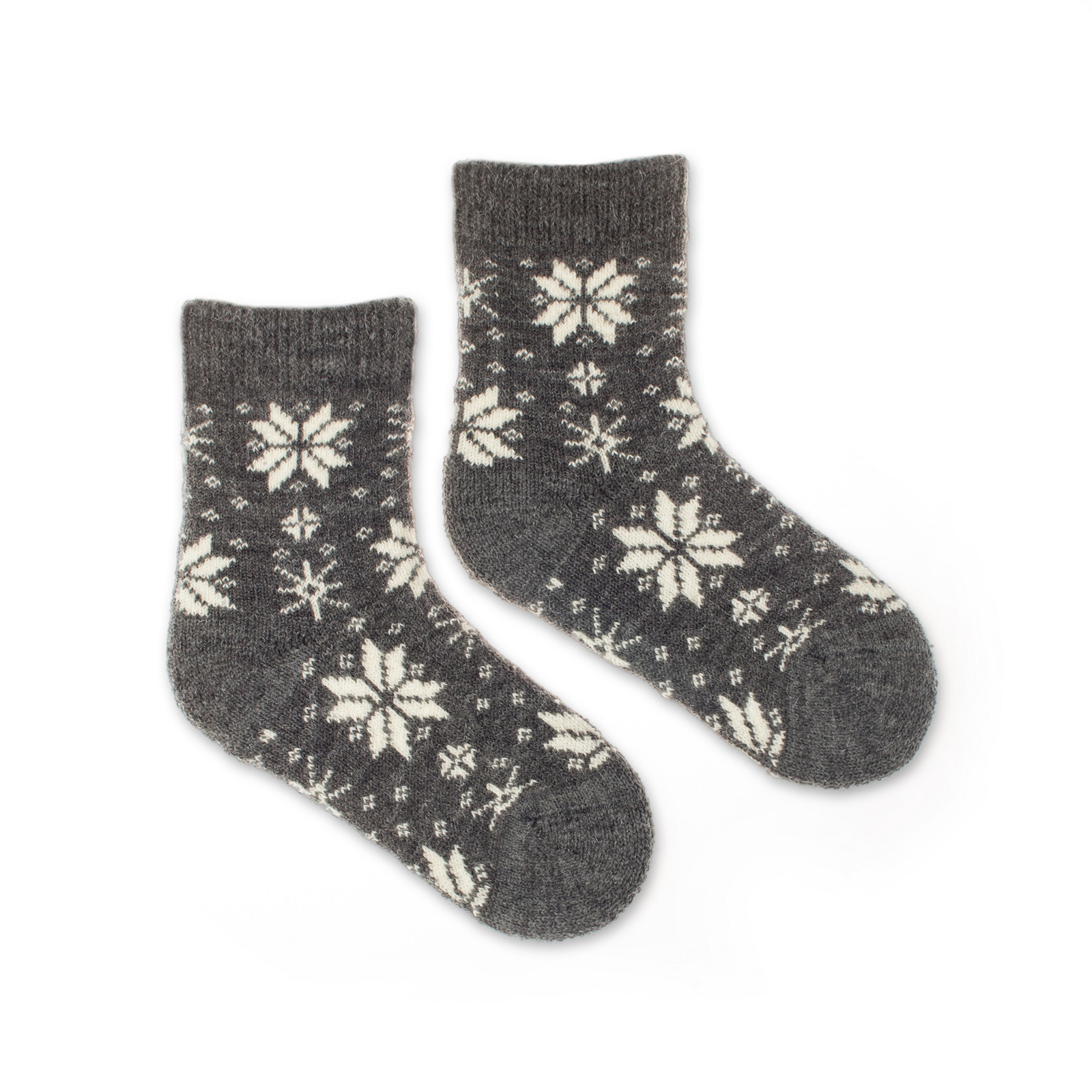 Dětské vlněné ponožky Vlnáč vločka šedá