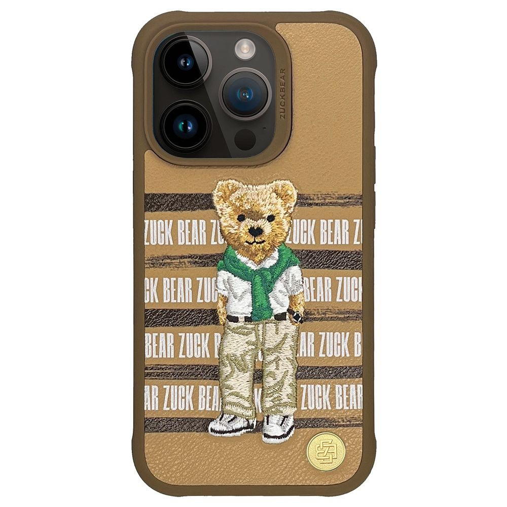 Zadní kryt ZUCK BEAR case SAN FRANCISCO FORTUNE pro Apple iPhone 15 Pro, golden state bear