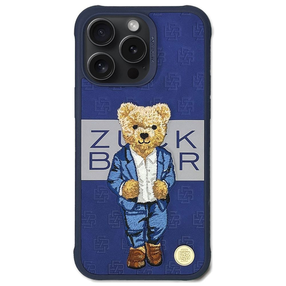 Zadní kryt ZUCK BEAR case PARIS GENTLEMAN pro Apple iPhone 15 Pro Max, suit