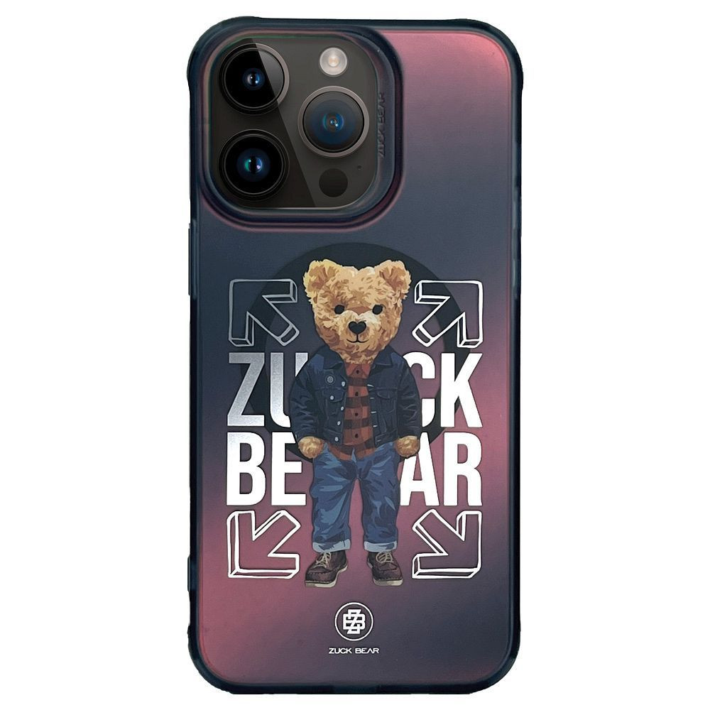 Zadní kryt ZUCK BEAR case CALIFORNIA COOL MAG kompatibilní s MagSafe pro Apple iPhone 15 Pro, jeans