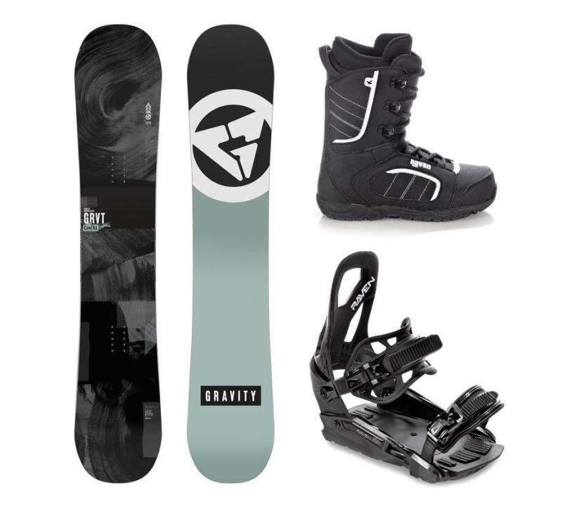 Gravity Contra 24/25 snowboard + Raven S230 Black vázání + Raven Target obuv