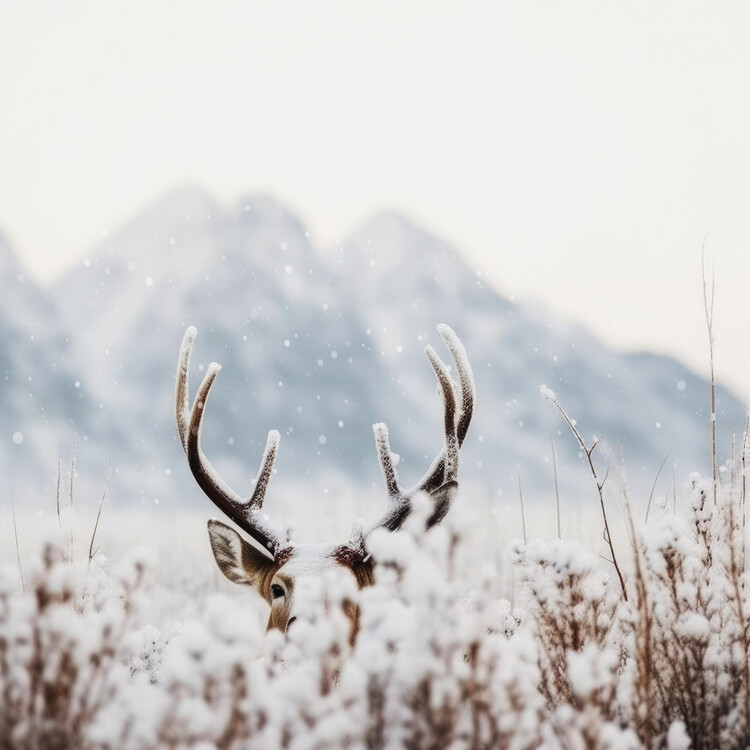 Treechild Fotografie Shy Deer, Treechild, 40 × 40 cm