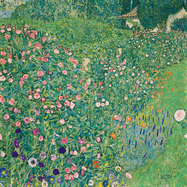 Gustav Klimt Obrazová reprodukce Italian garden landscape, Gustav Klimt, 40 × 40 cm