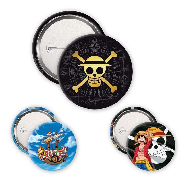 ABY STYLE Plackový set One Piece - Skull & Luffy