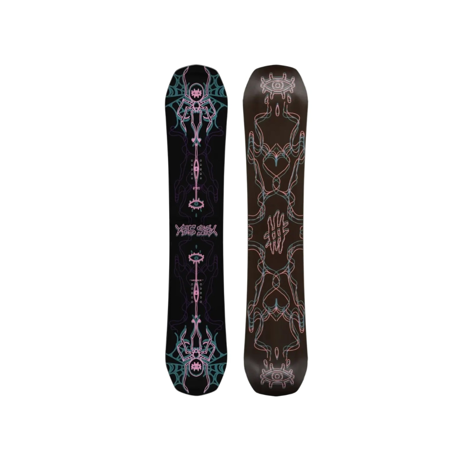 snowboard YES - Menace Black (BLACK) velikost: 143