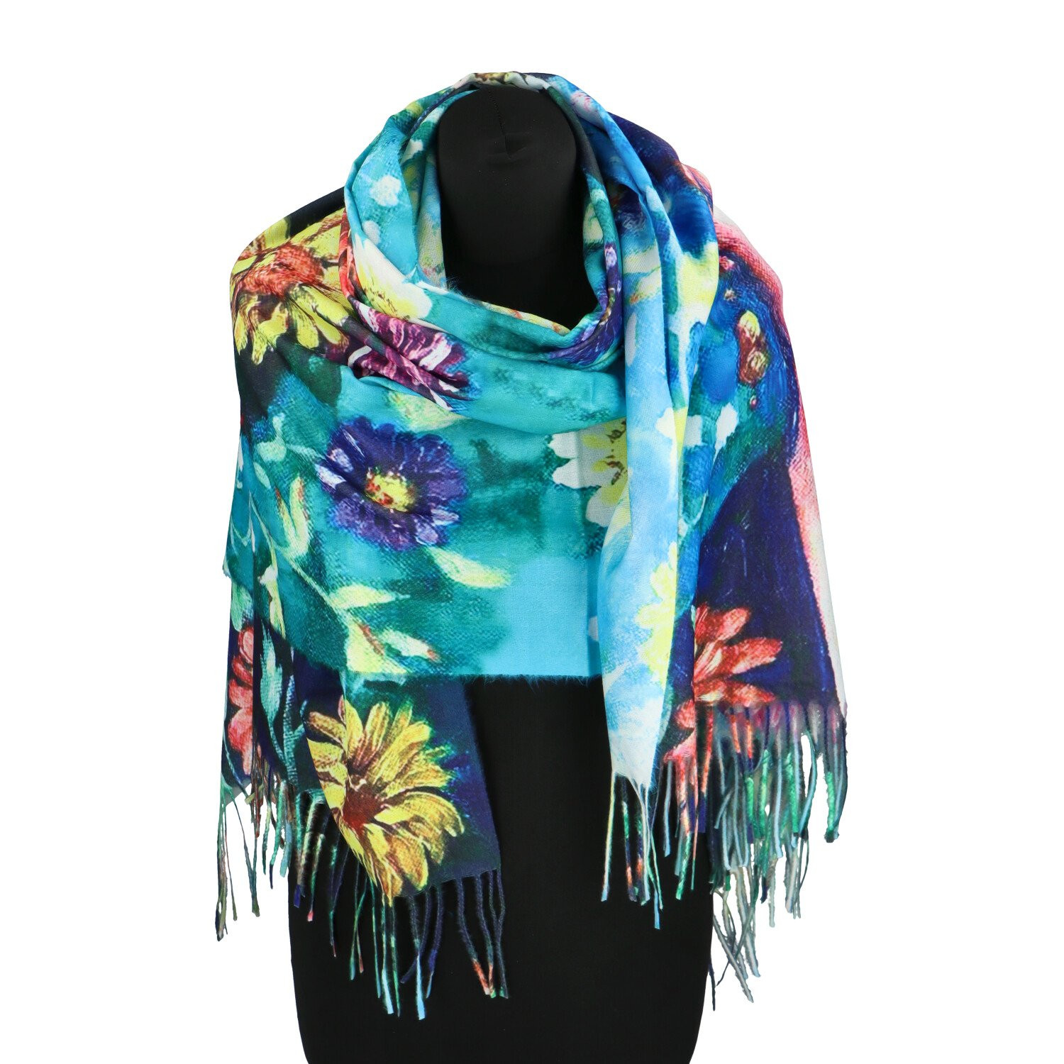 Módní dámská šála Winifre, květy 3