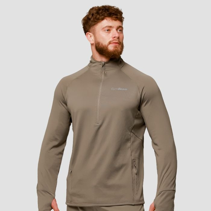 Běžecká mikina 1/2 Zip Pulse Vetiver M - GymBeam