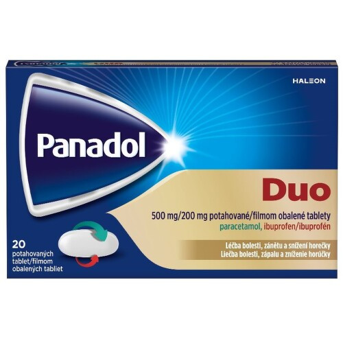 PANADOL DUO 500MG/200MG potahované tablety 20