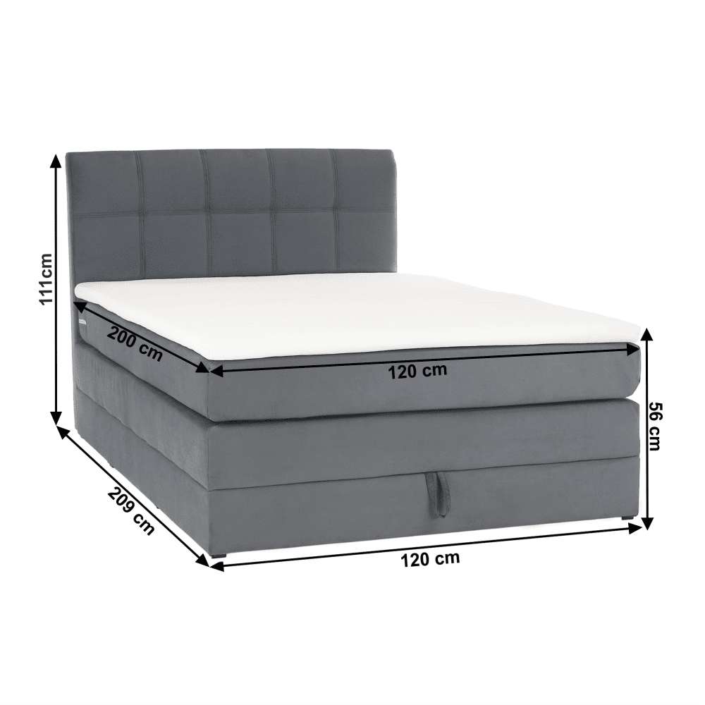 Boxspringová postel ROSLIN 1 Tempo Kondela 120 cm