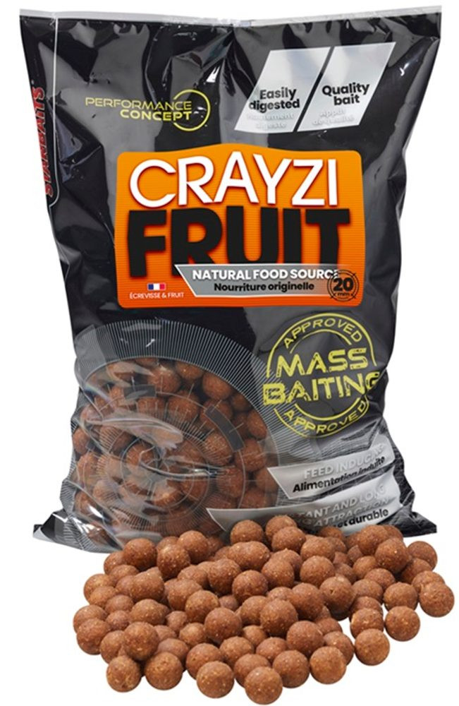 Starbaits Mass Baiting Boilies Crayzi Fruit 3kg - 20mm